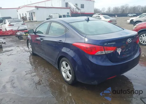 2013 Hyundai Elantra Gls from USA, damaged, VIN 5NPDH4AEXDH433880